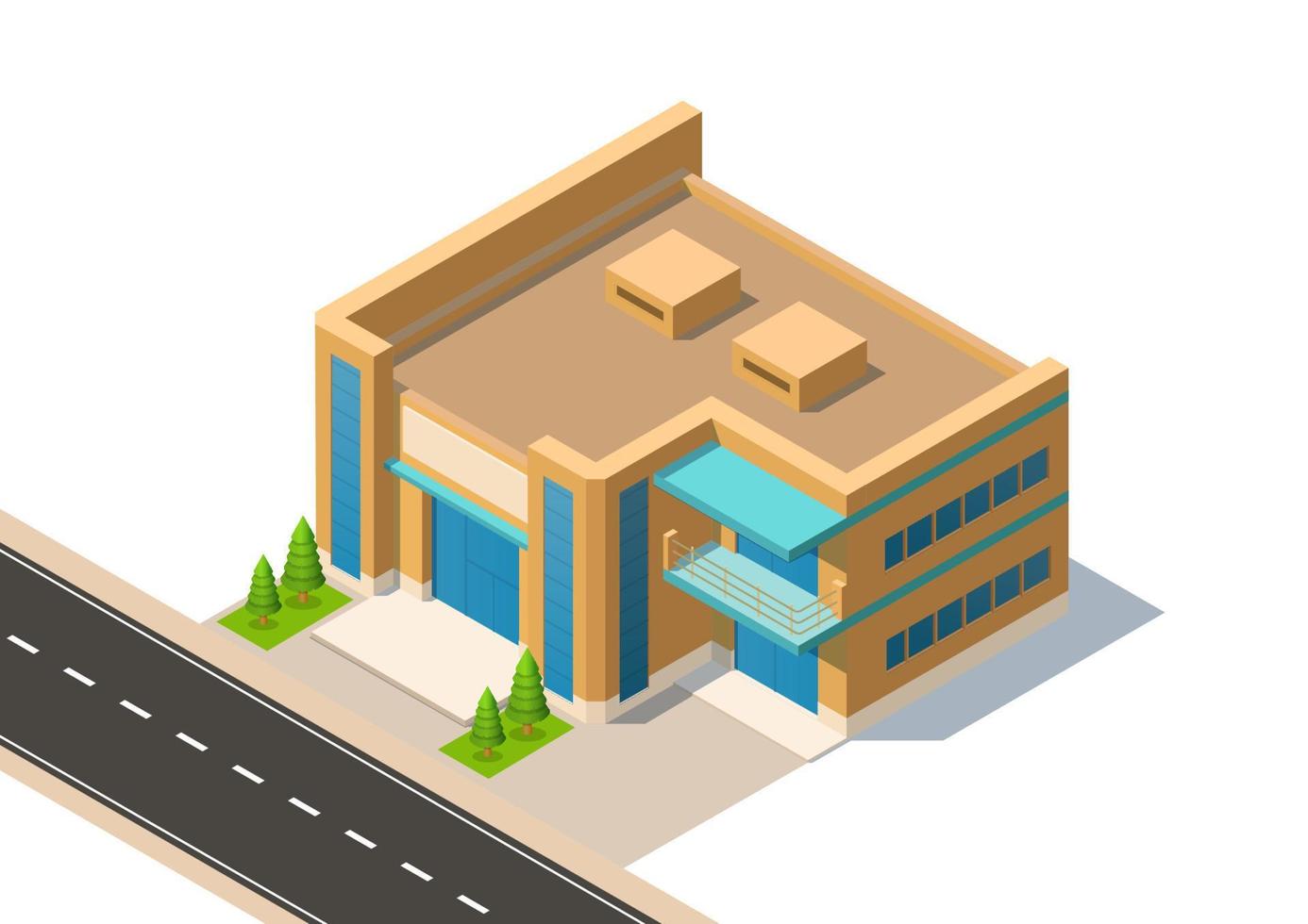 modern house or building vector