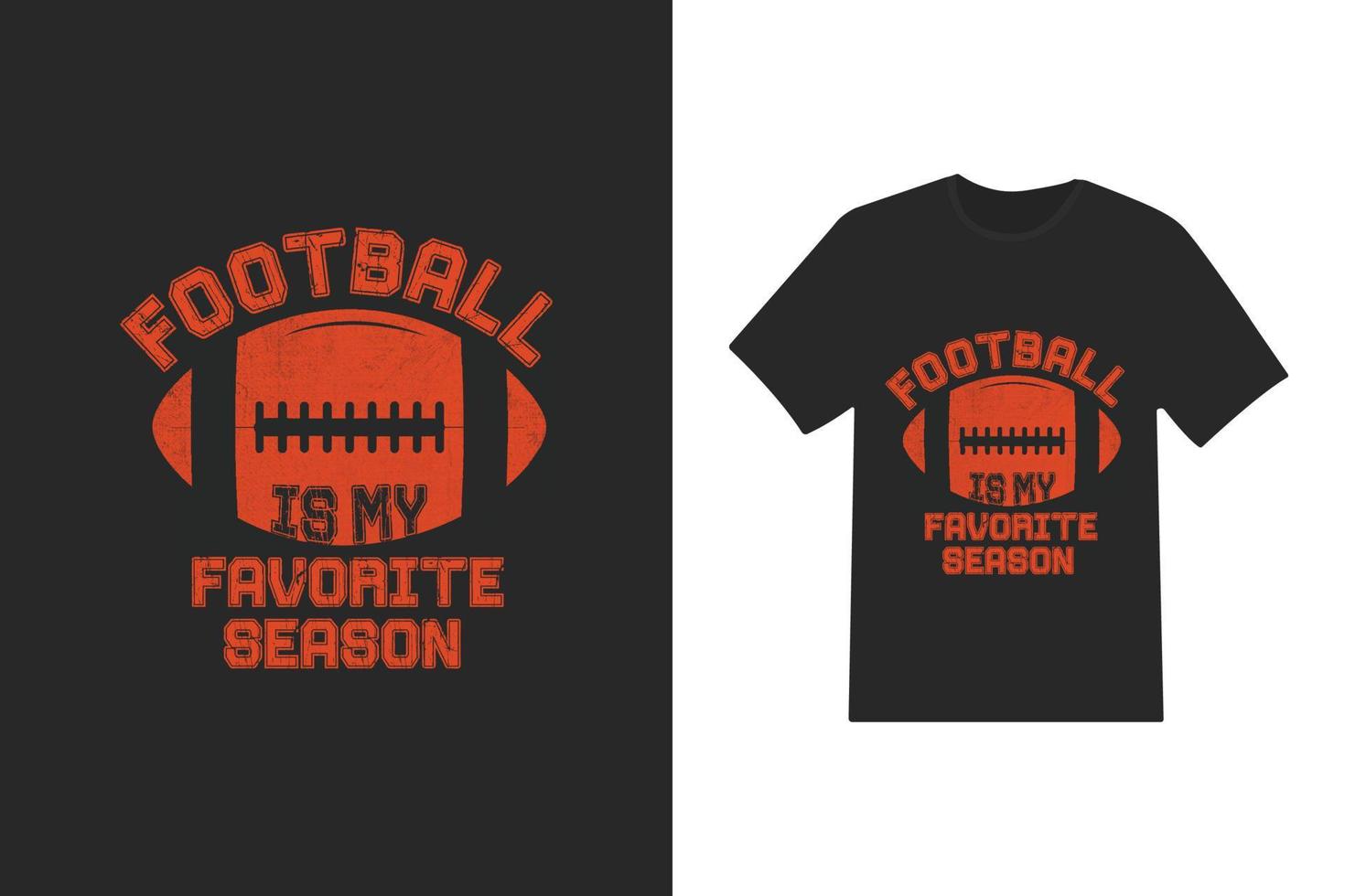 fútbol americano es mi favorito temporada camiseta diseño vector