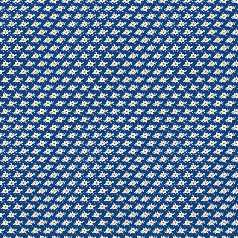 Ditsy floral pattern background vector