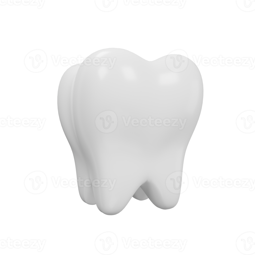 tooth icon medical assets 3D rendering. png