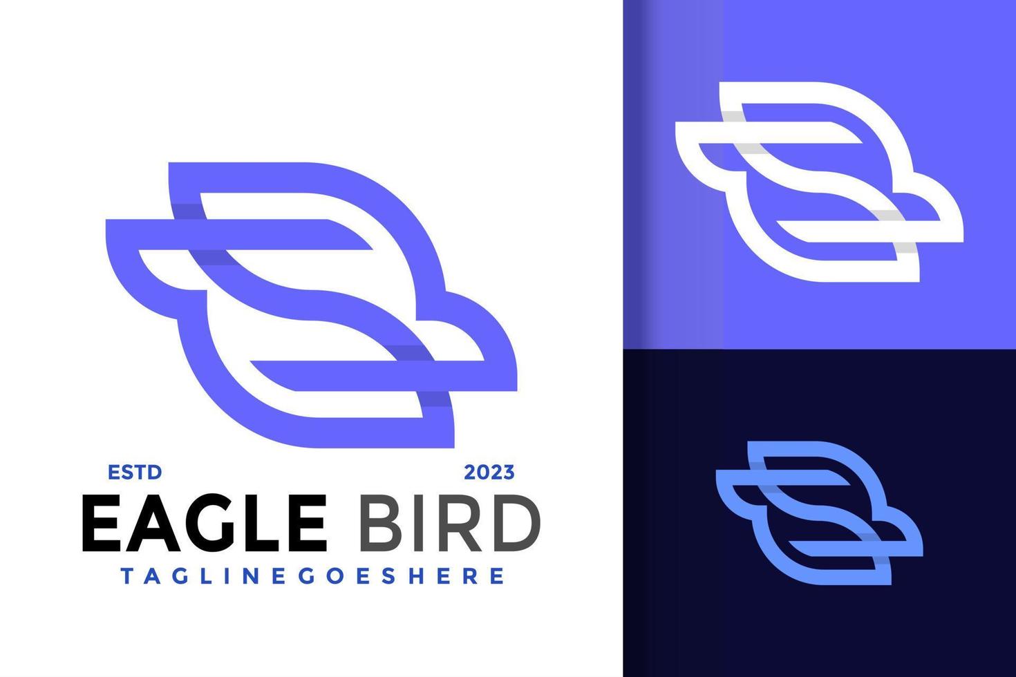 Letter S Eagle Bird logo vector icon illustration