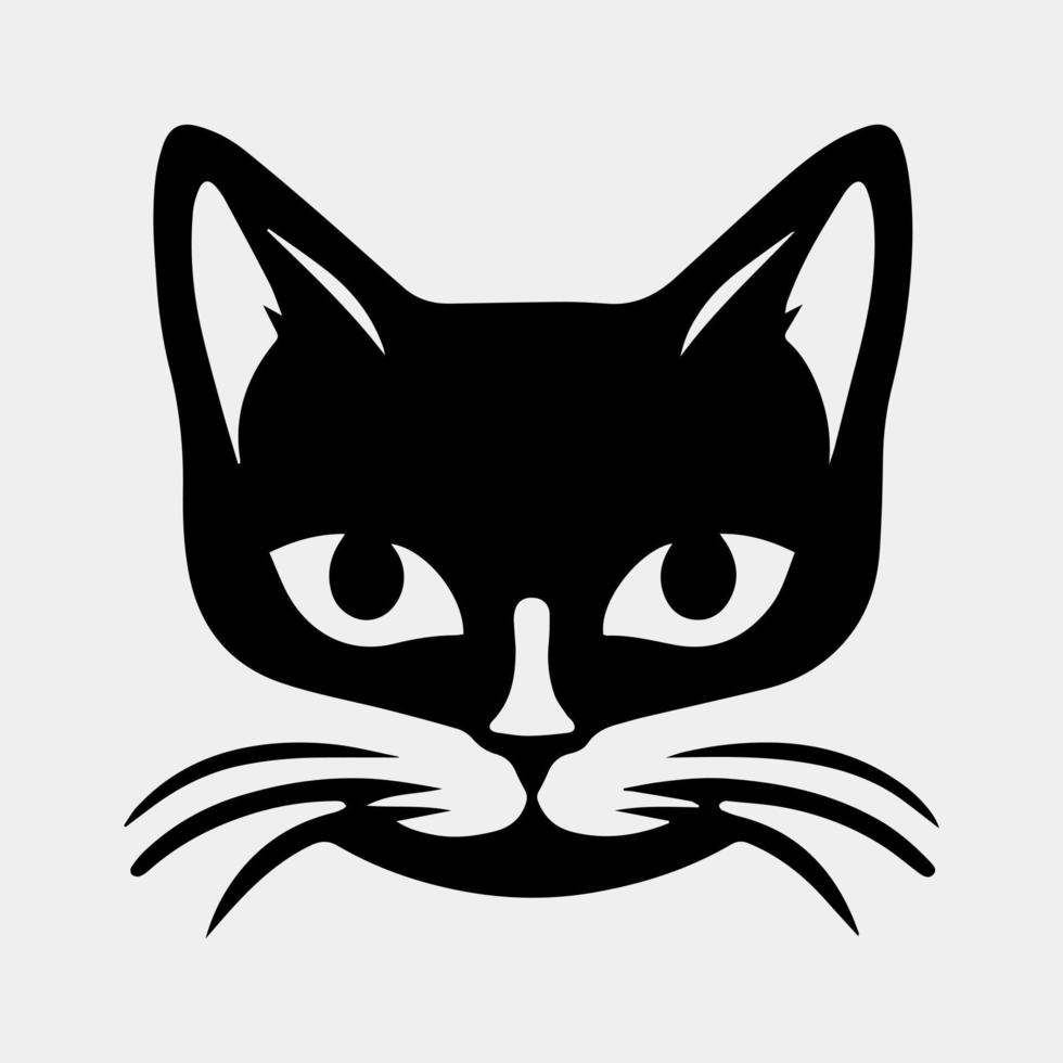 linda gato vector dibujo aislado en blanco