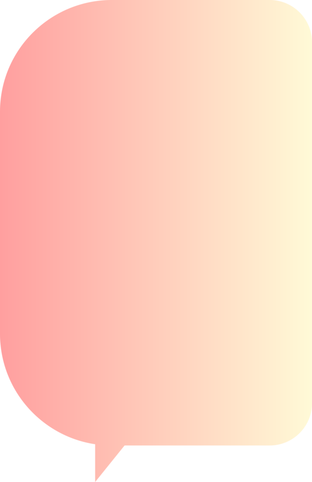gradient speech bubbles on transparent background . chat box or chat square and doodle message or communication icon Cloud speaking for comics and minimal message dialog png