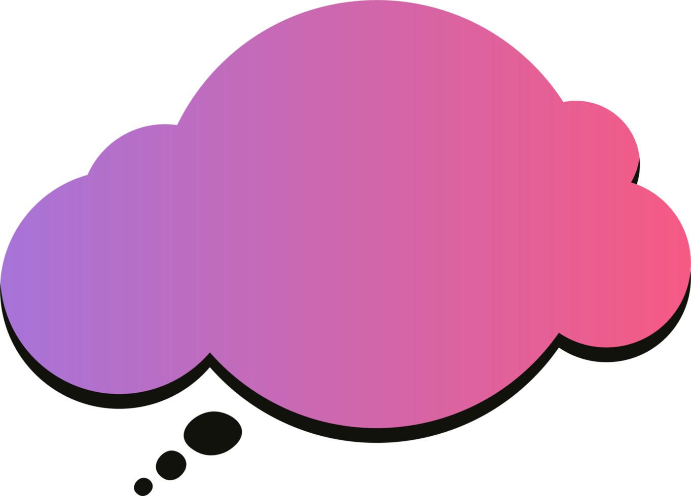 gradient speech bubbles on transparent background . chat box or chat square and doodle message or communication icon Cloud speaking for comics and minimal message dialog png