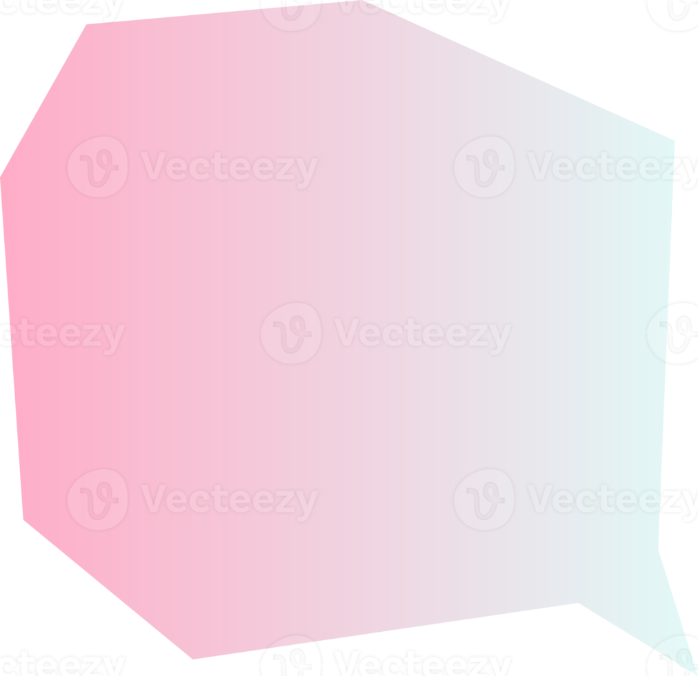 gradient speech bubbles on transparent background . chat box or chat square and doodle message or communication icon Cloud speaking for comics and minimal message dialog png