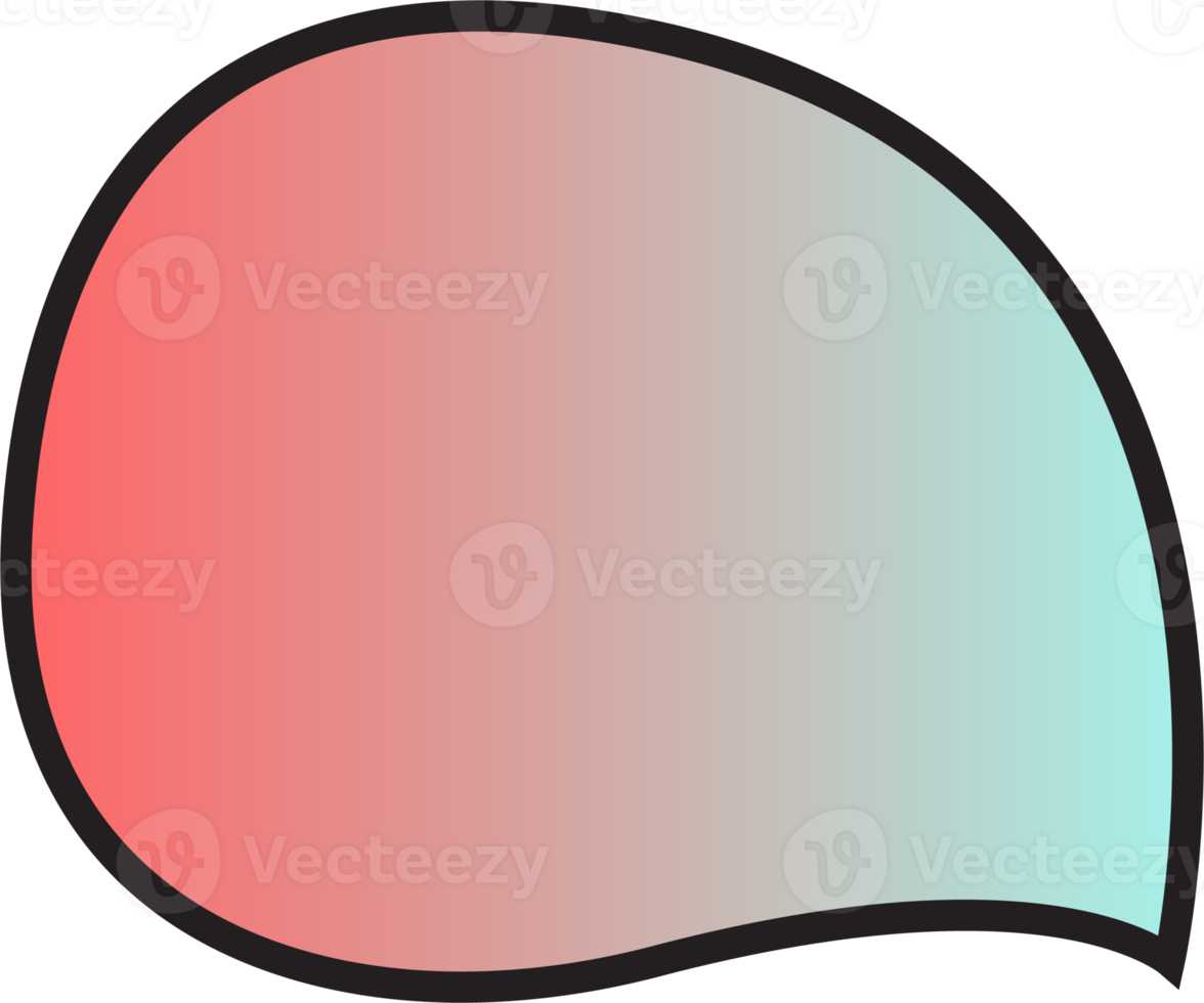 gradient speech bubbles on transparent background . chat box or chat square and doodle message or communication icon Cloud speaking for comics and minimal message dialog png