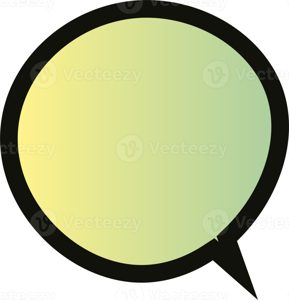 gradient speech bubbles on transparent background . chat box or chat square and doodle message or communication icon Cloud speaking for comics and minimal message dialog png