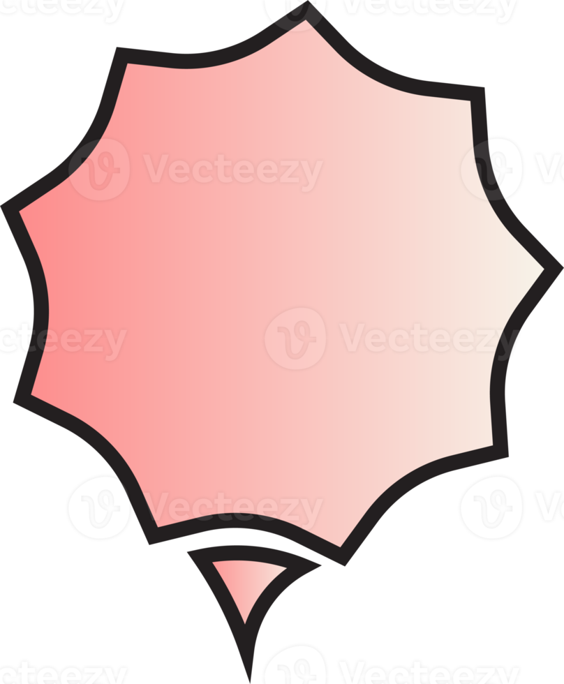 gradient speech bubbles on transparent background . chat box or chat square and doodle message or communication icon Cloud speaking for comics and minimal message dialog png