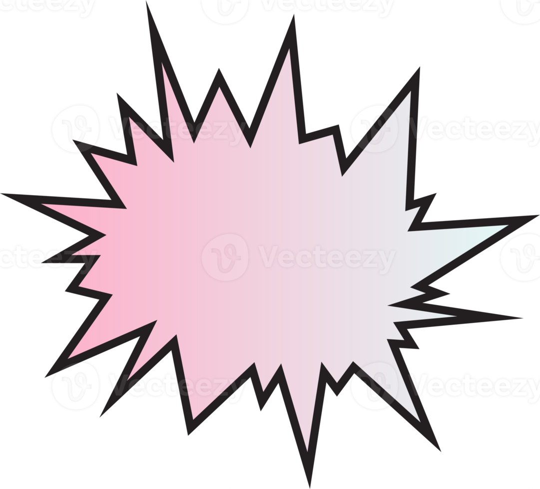 gradient speech bubbles on transparent background . chat box or chat square and doodle message or communication icon Cloud speaking for comics and minimal message dialog png