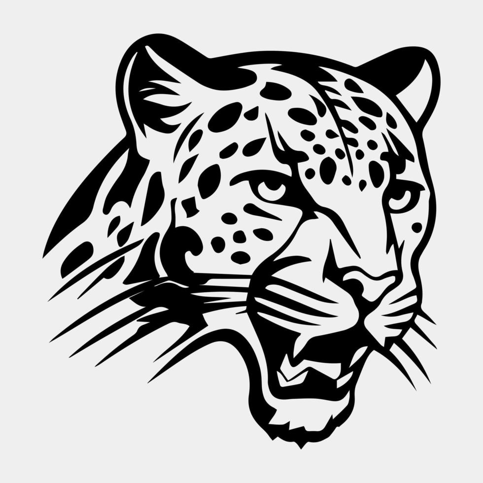 leopardo logo vector ilustración diseño