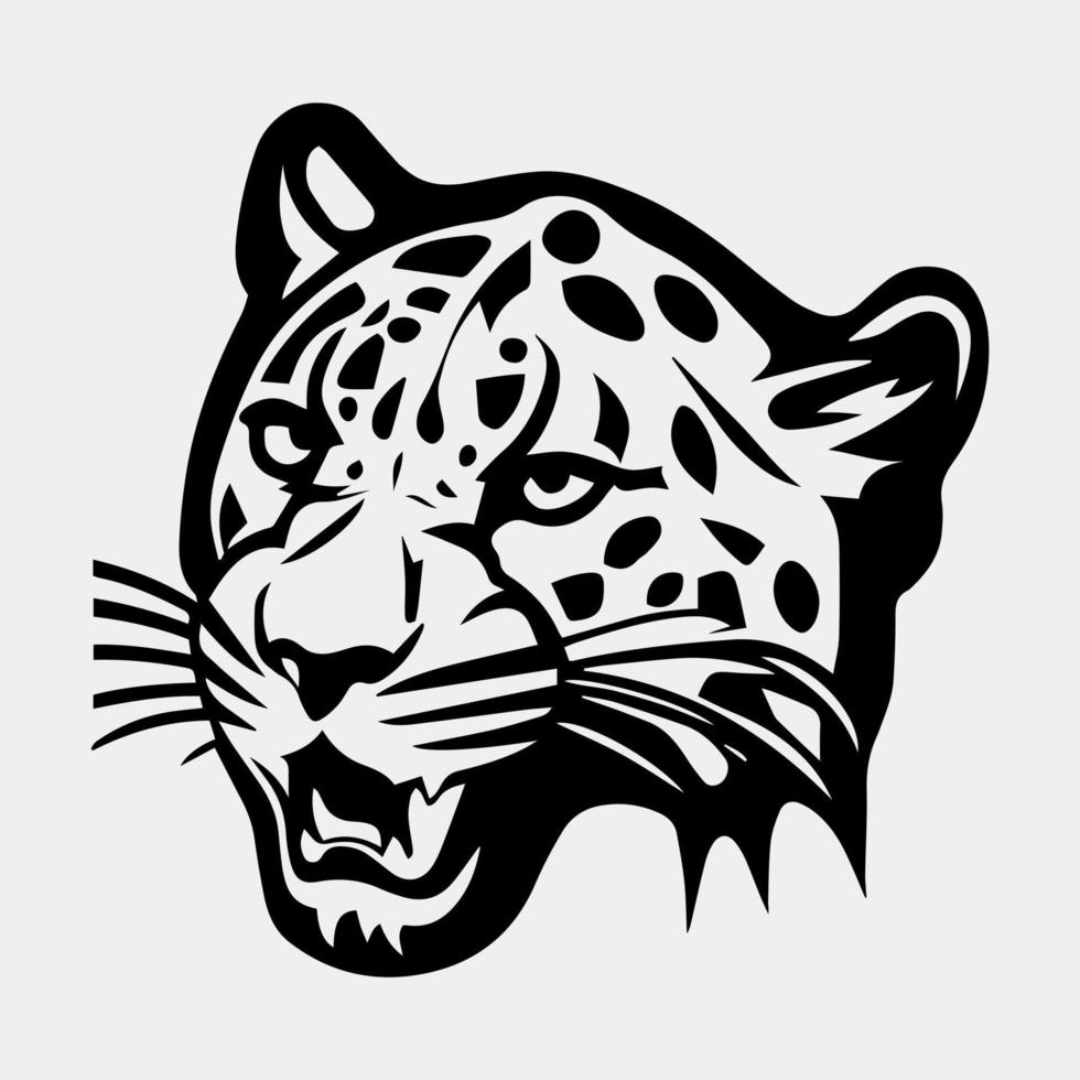 leopardo logo vector ilustración diseño