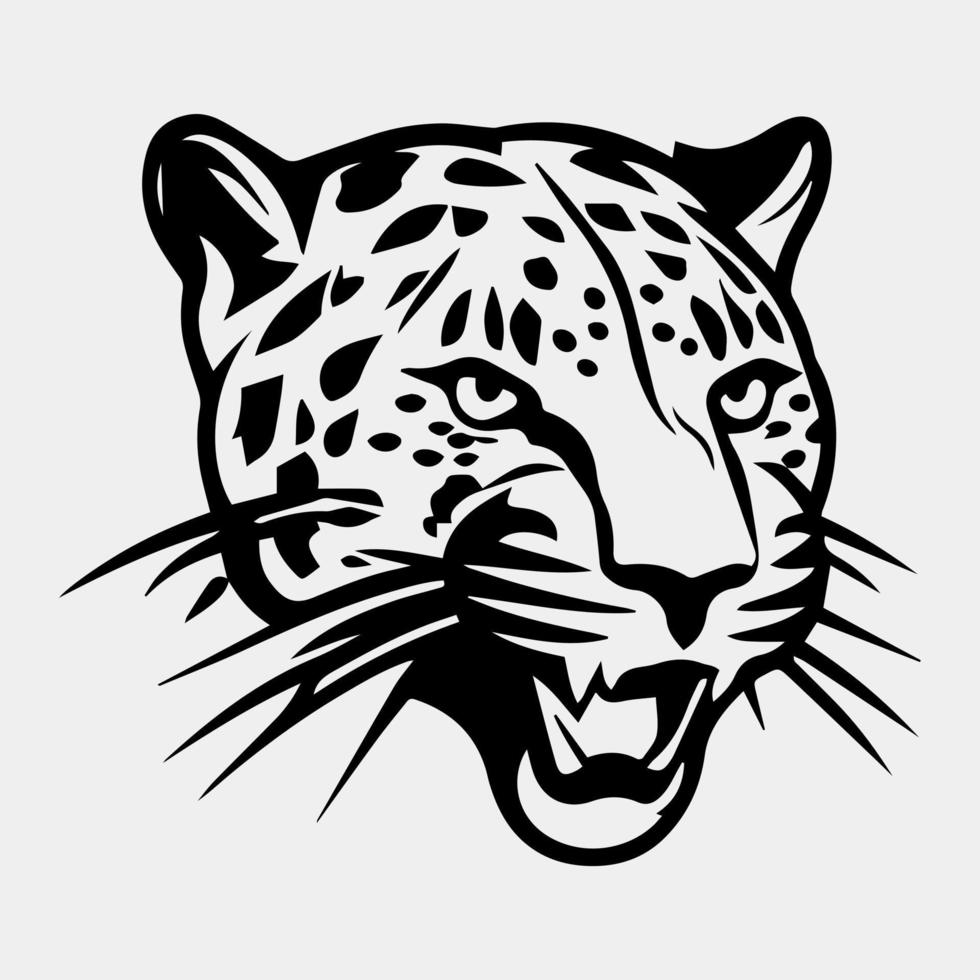 leopardo logo vector ilustración diseño