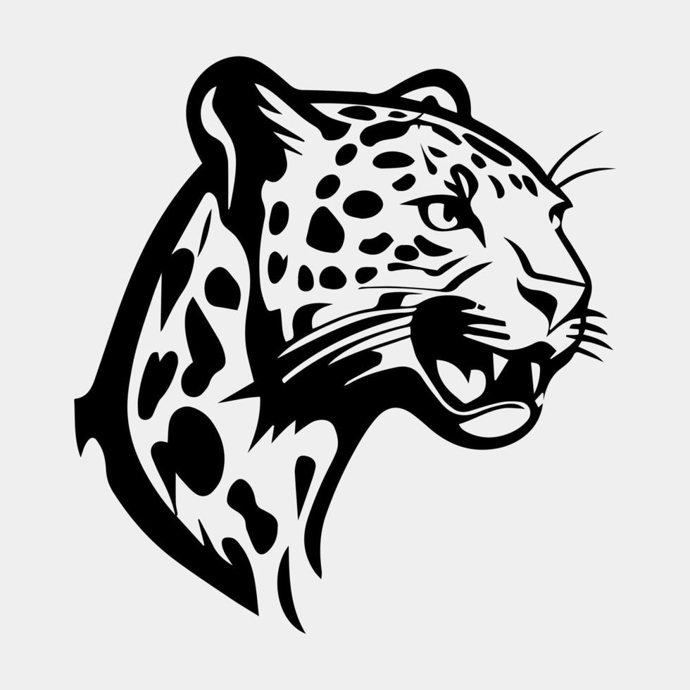 leopardo logo vector ilustración diseño