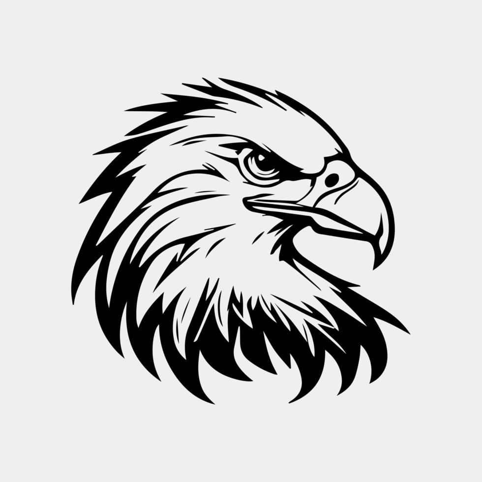 eagle head vector illustration, can be used for mascot, logo, apparel and more