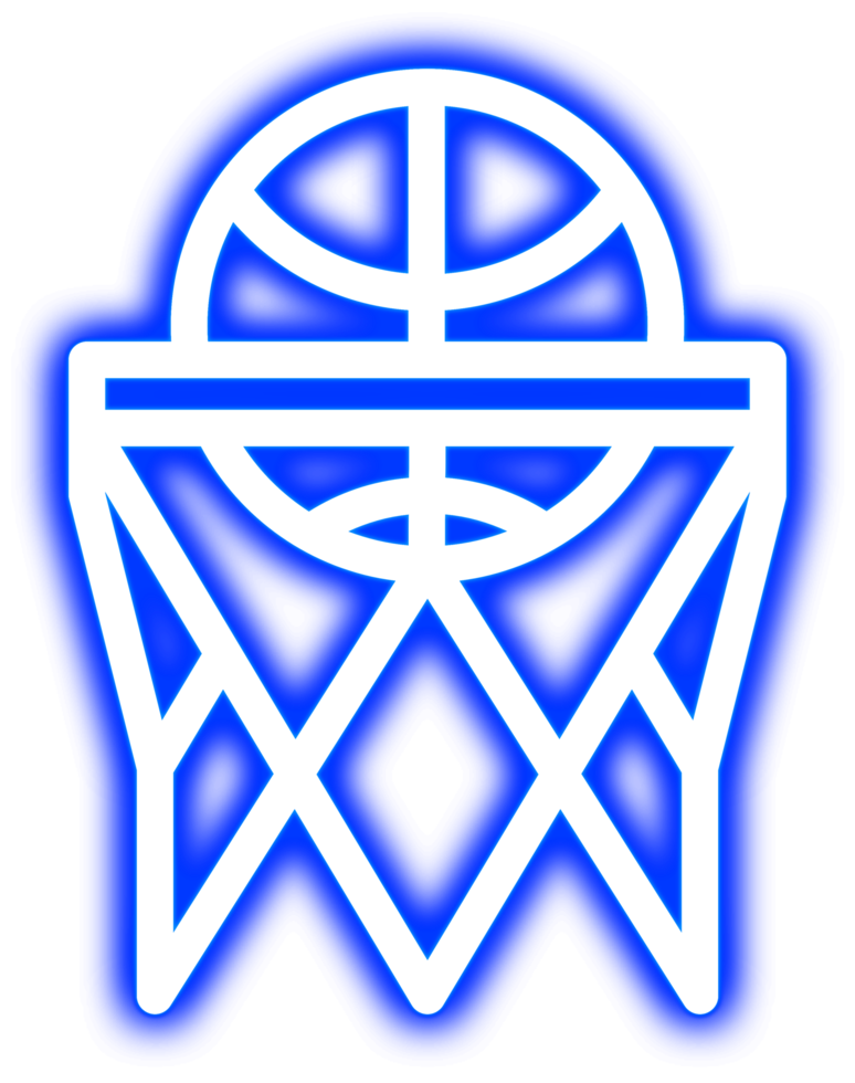 Basketball Neon- glühend Symbol png