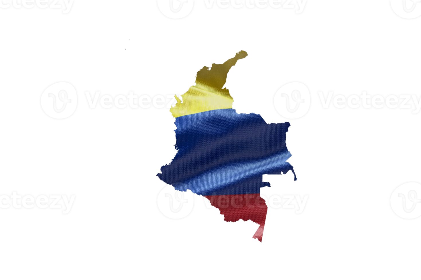 Colômbia mapa esboço ícone. png alfa canal. país com nacional bandeira