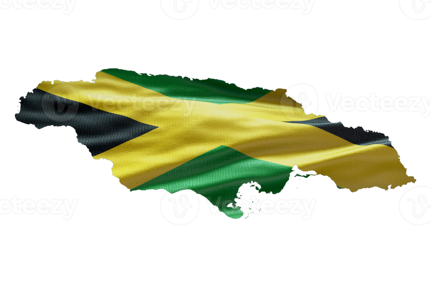 Jamaica kaart schets icoon. PNG alpha kanaal. land met nationaal vlag