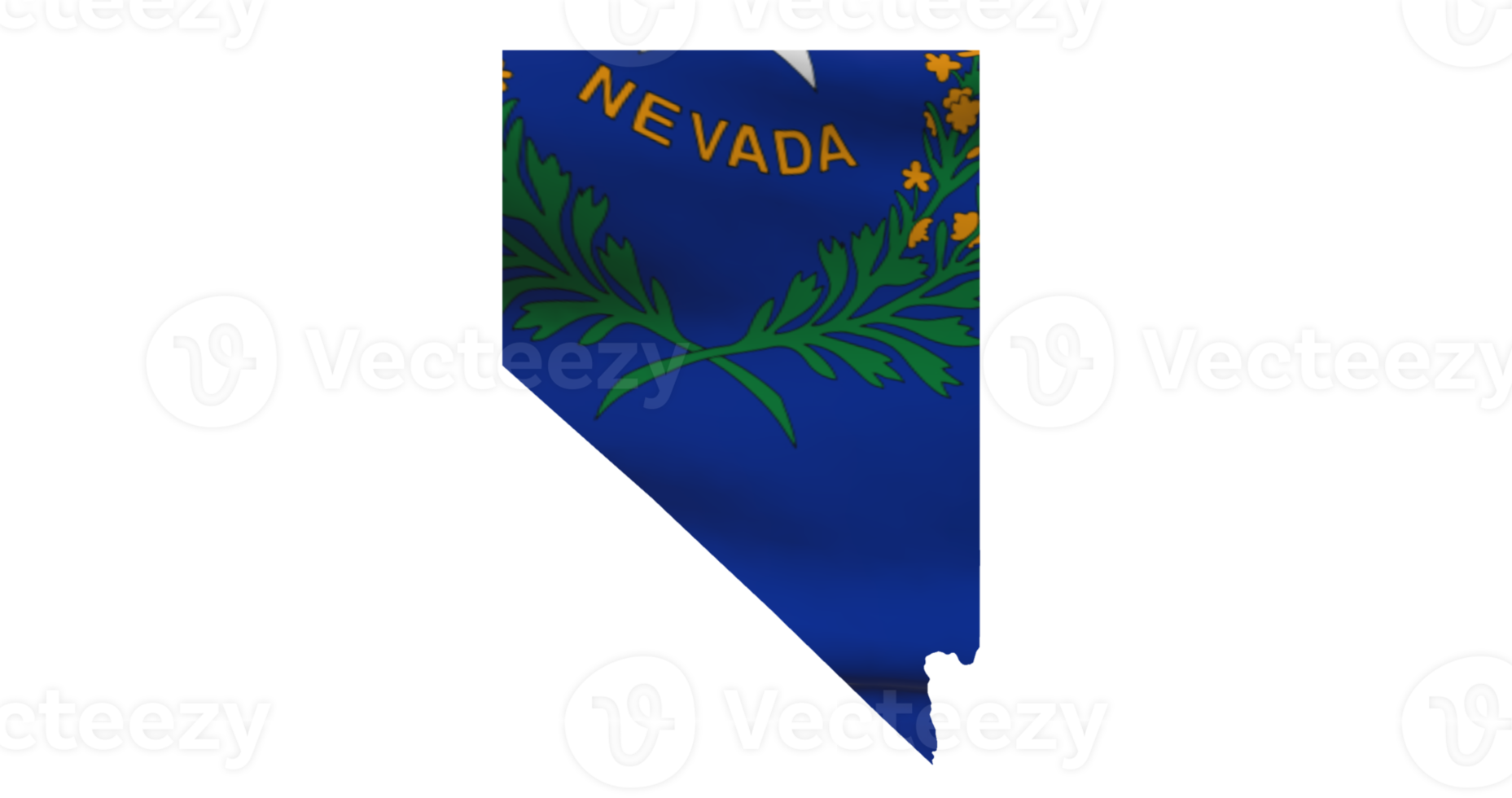 Nevada map outline PNG. State flag icon png