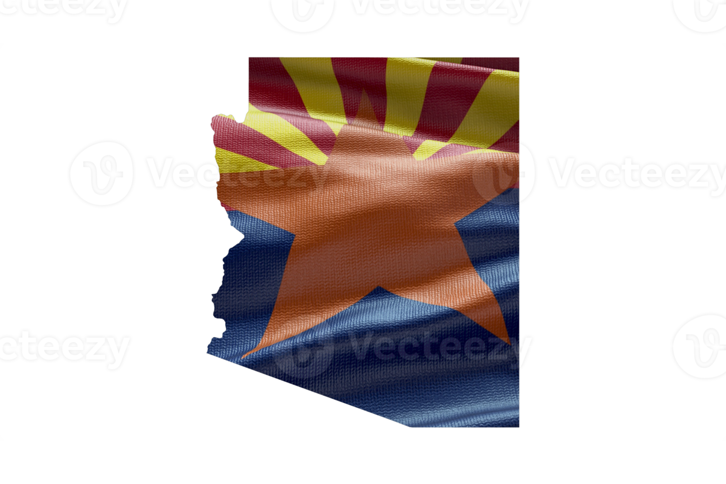 Arizona Karte Gliederung png. Zustand Flagge Symbol png