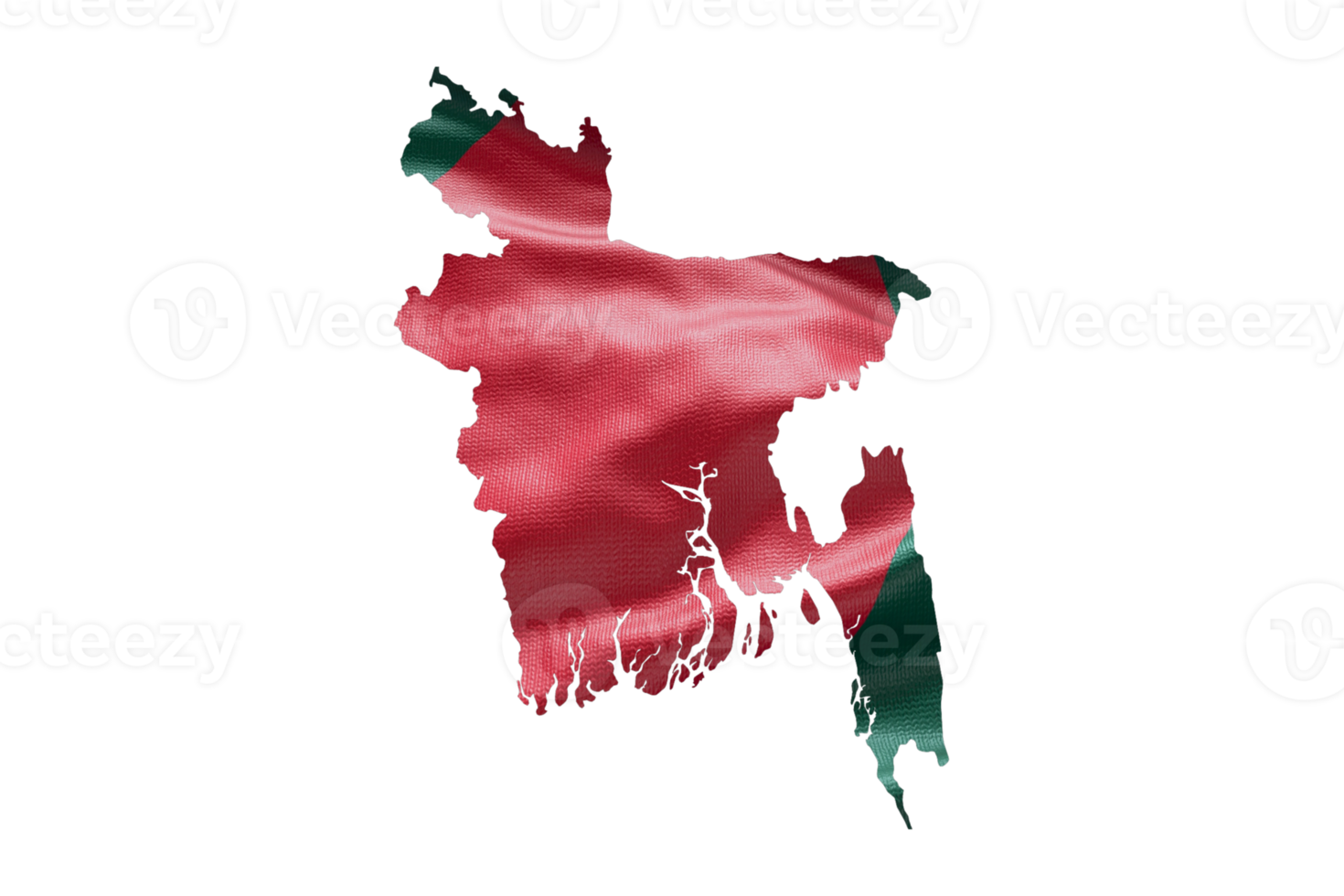 Bangladesh map outline icon. PNG alpha channel. Country with national flag