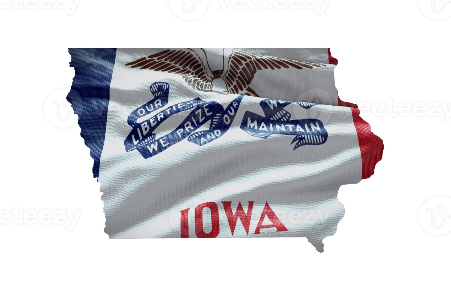 Iowa map outline PNG. State flag icon 21194129 PNG