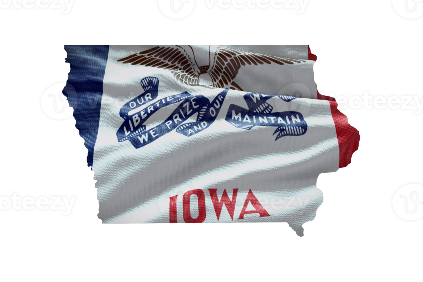 Iowa mapa contorno png. estado bandera icono png