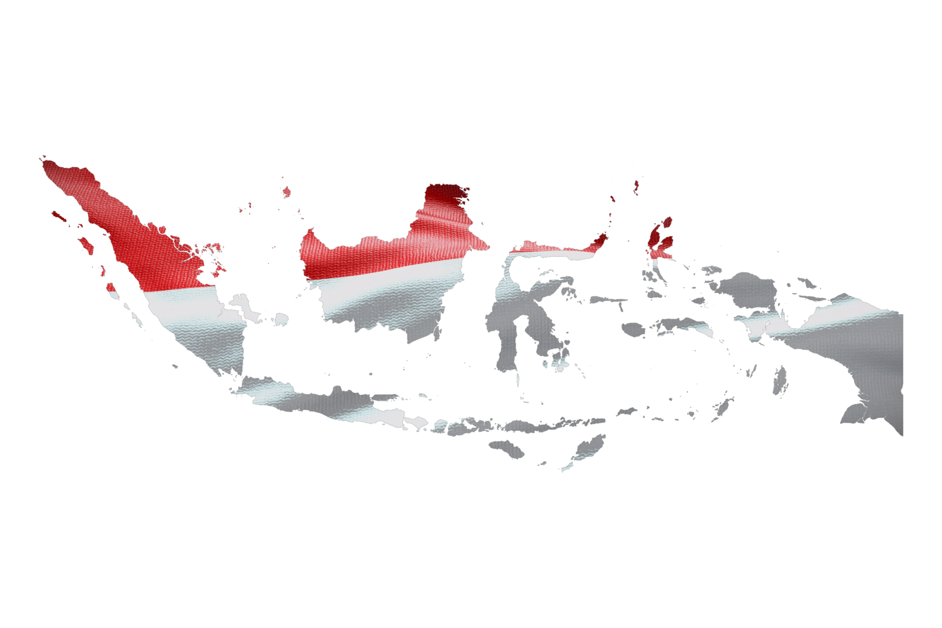 Indonesia map outline icon PNG - Indonesia Map Outline Icon Alpha Channel Country With National Flag Png 