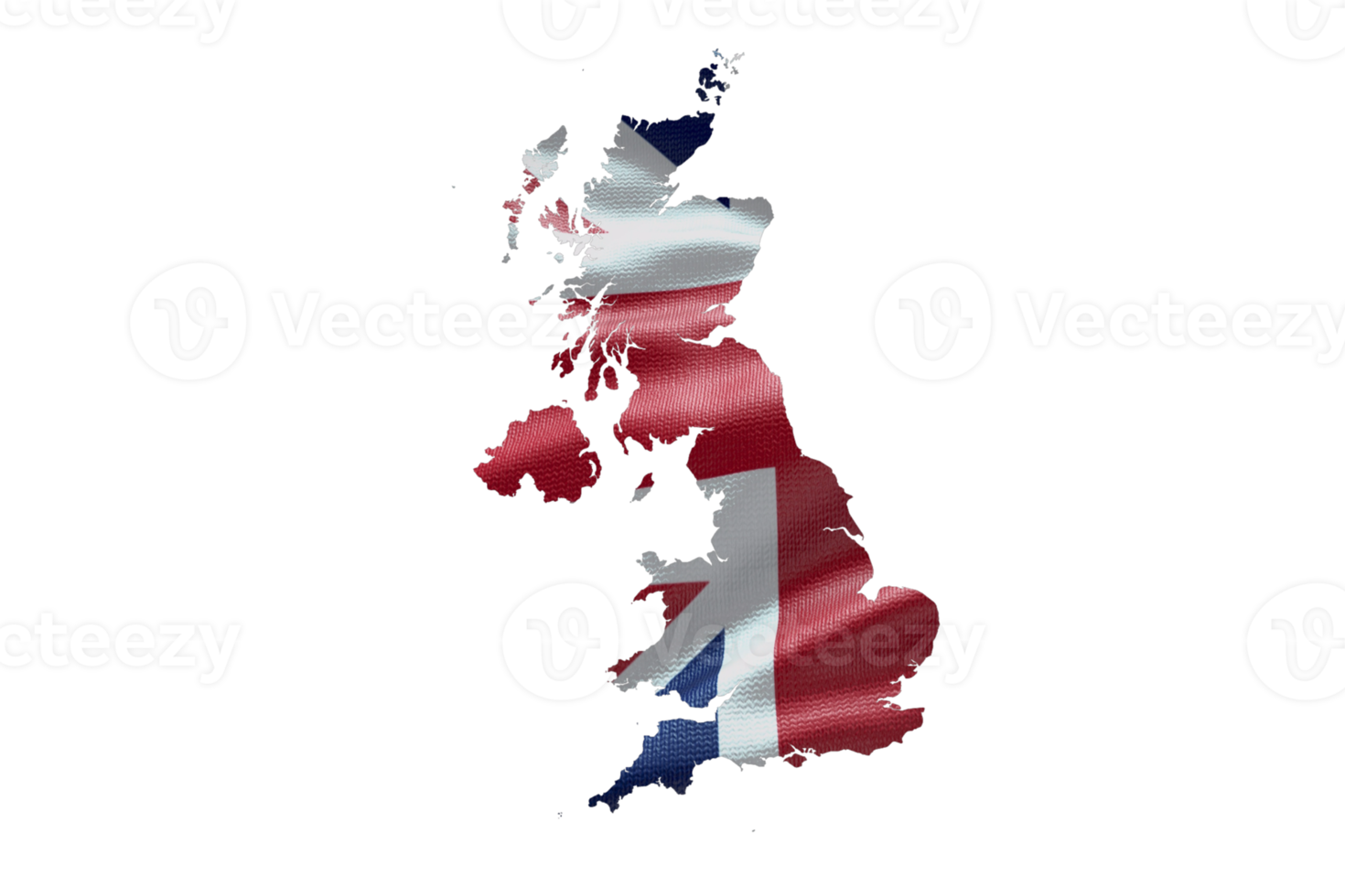 UK United Kingdom map outline icon. PNG alpha channel. Country with national flag