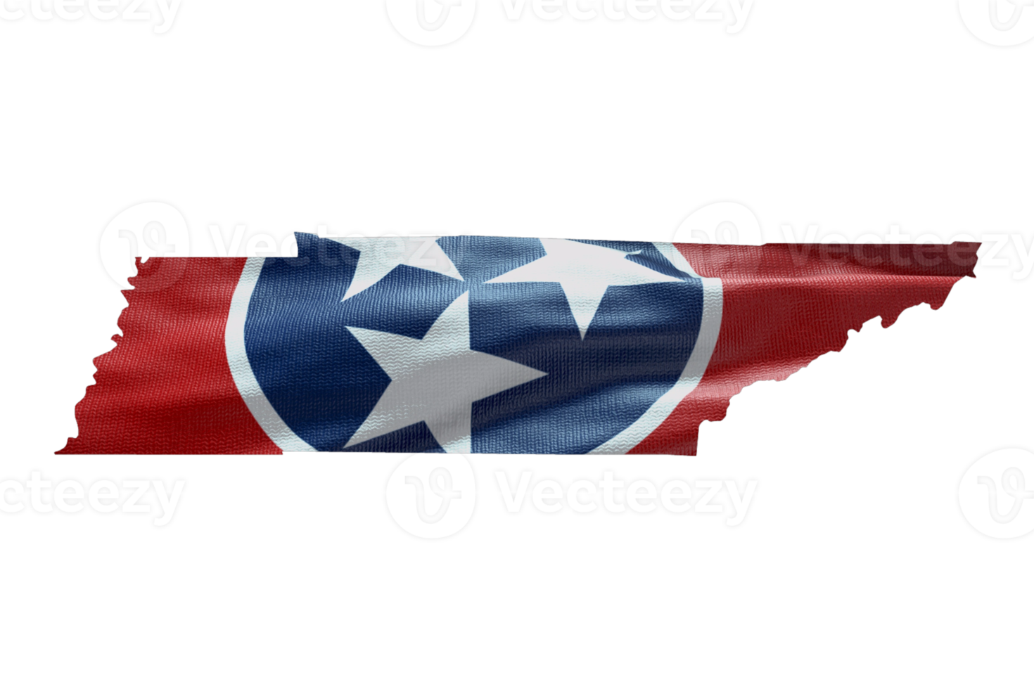 Tennessee staat kaart schets icoon. PNG alpha kanaal. Verenigde Staten van Amerika staat vlag