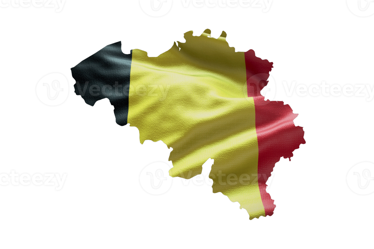 Belgium map outline icon. PNG alpha channel. Country with national flag