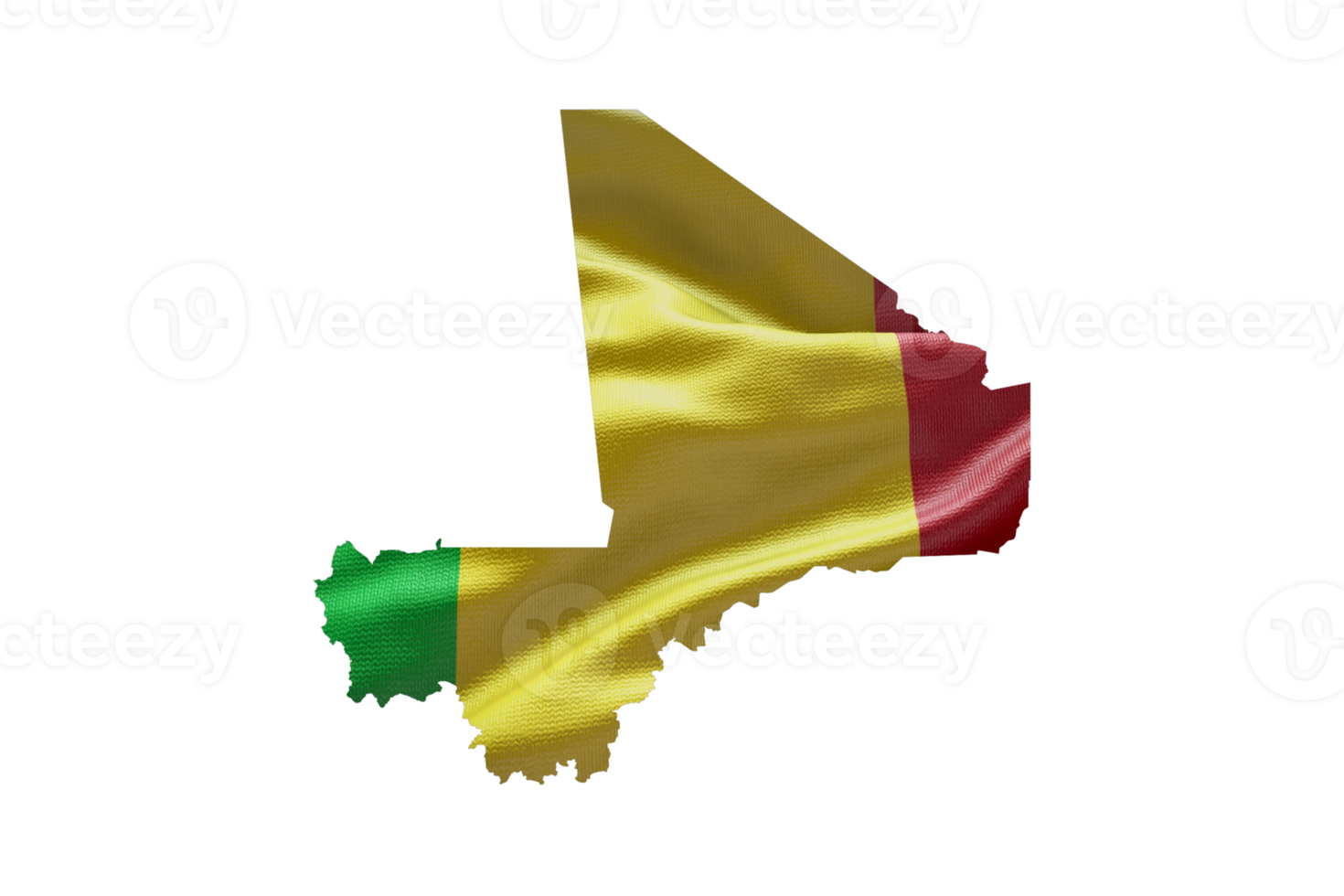 Mali kaart schets icoon. PNG alpha kanaal. land met nationaal vlag