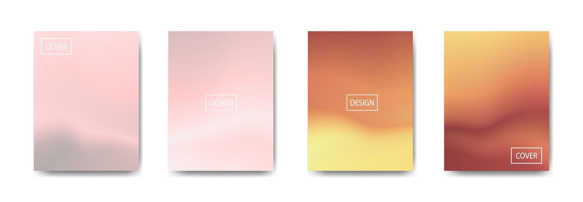 set of abstract background with beautiful gradation color, colorful background for poster flyer banner backdrop.vertical banner.cool fluid background vector illustration