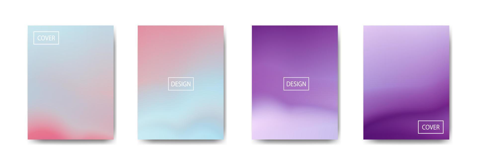 set of abstract background with beautiful gradation color, colorful background for poster flyer banner backdrop.vertical banner.cool fluid background vector illustration