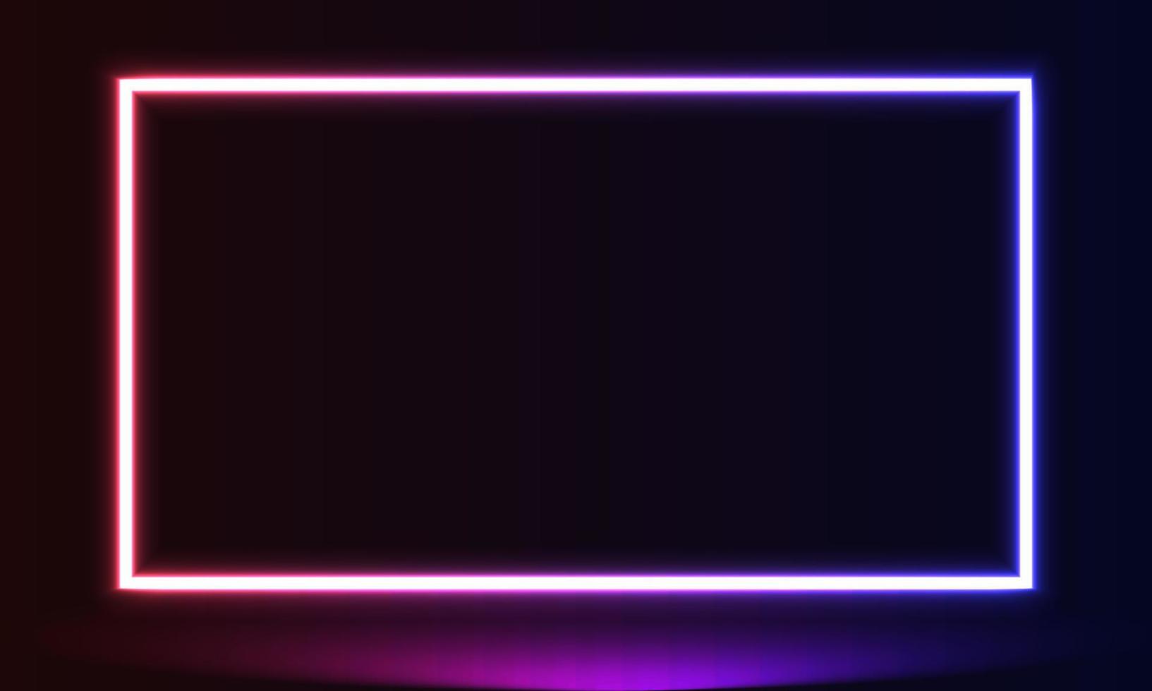 Neon Frame Background vector