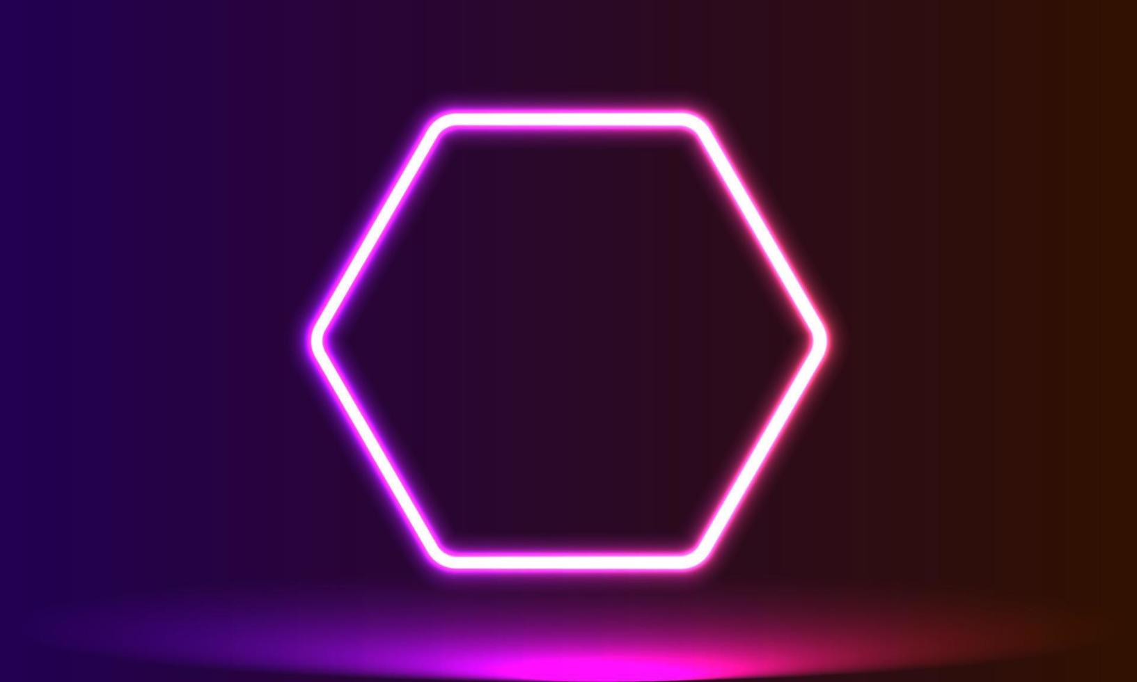 Neon Frame Background vector