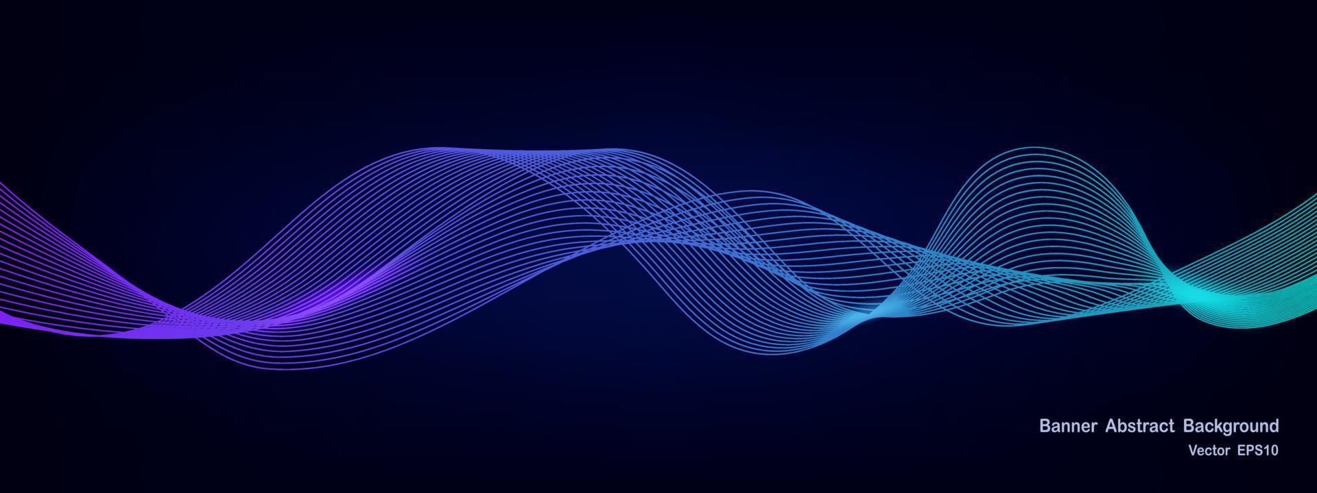 abstract wave line background vector