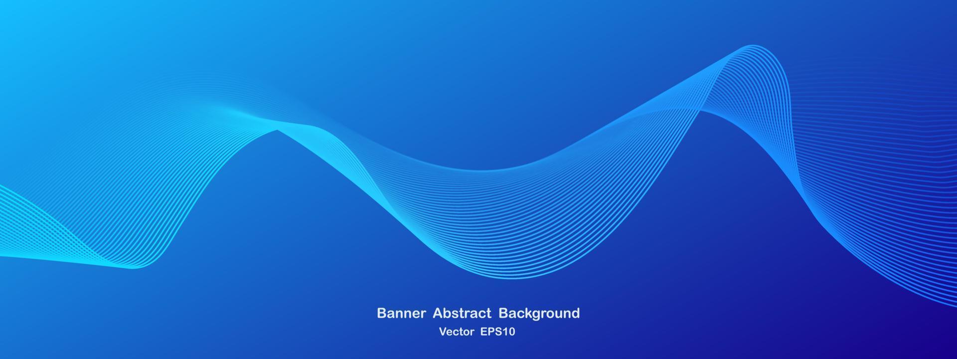 abstract wave line background vector