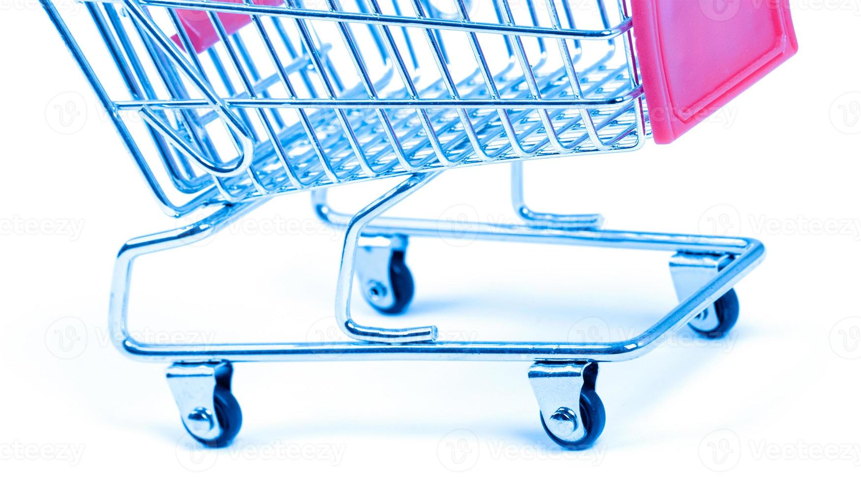 Shopping Cart on white background photo