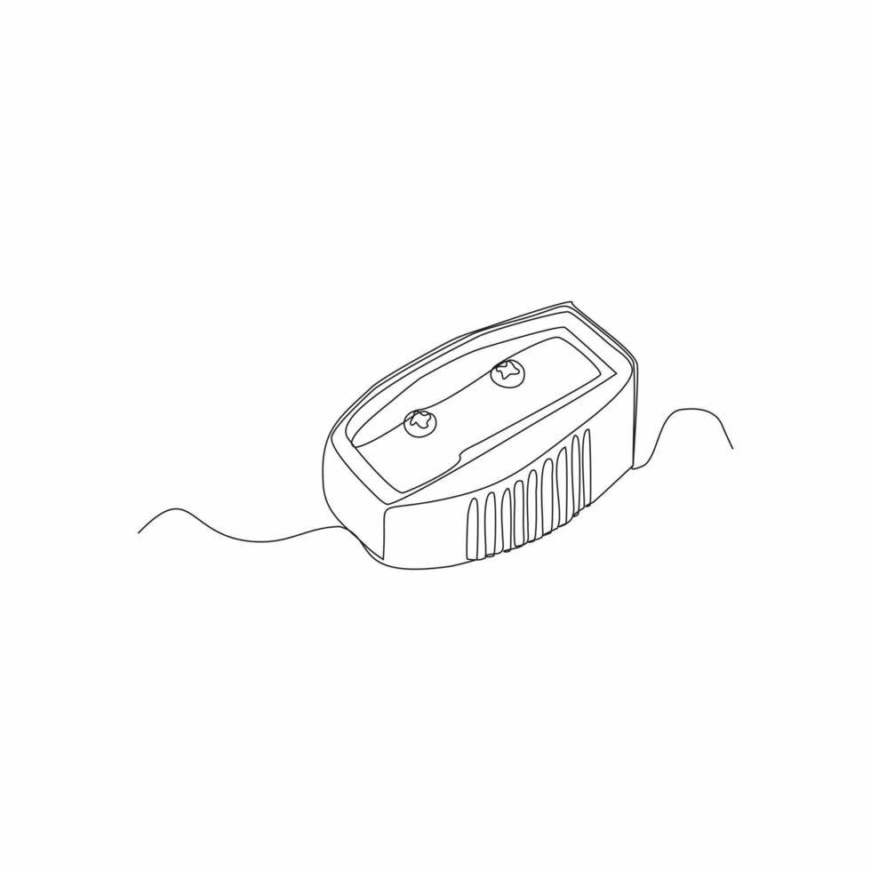 pencil sharpener continuous line drawing art vector