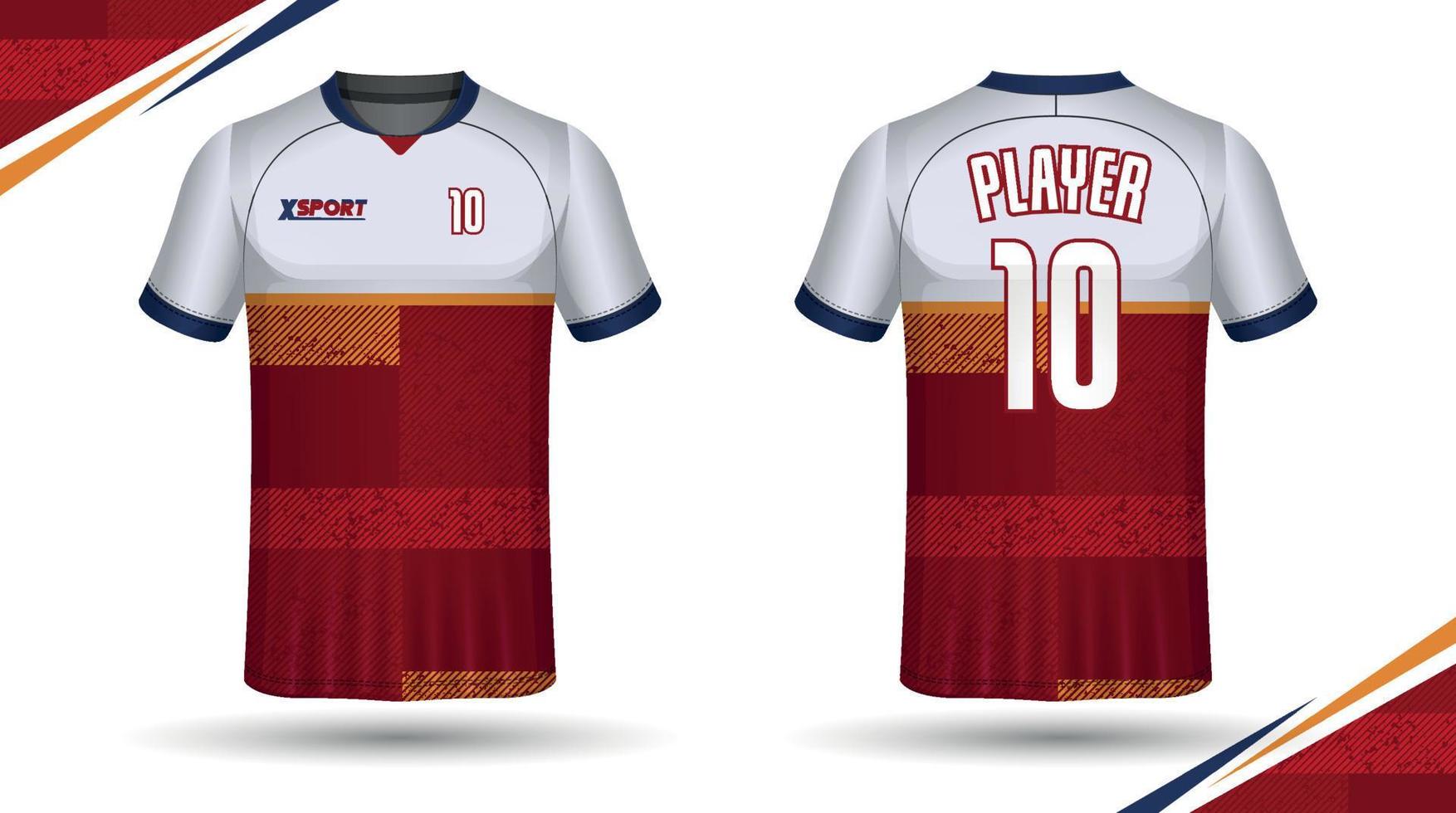 Soccer jersey design for sublimation, sport t shirt design vector