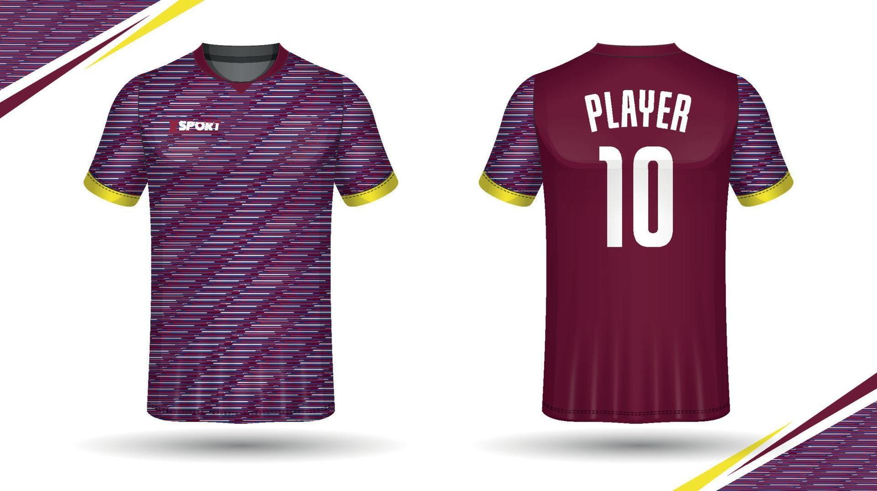 Soccer jersey design for sublimation, sport t shirt design vector