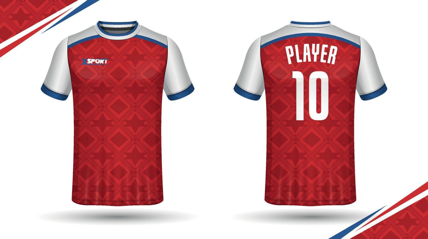 Soccer jersey design for sublimation, sport t shirt design vector