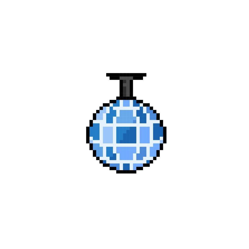 discotique lamp in pixel art style vector