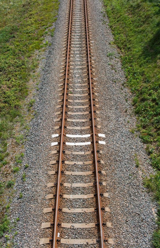 Railway top view photo