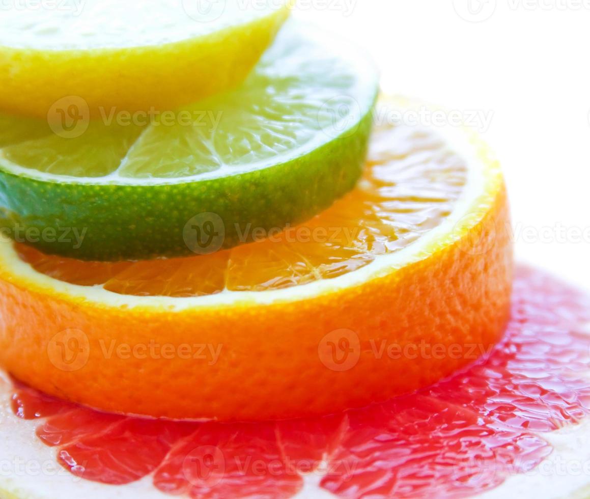 Citrus fruits close-up photo