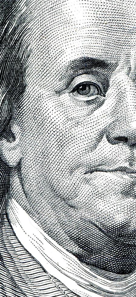 Benjamin Franklin dollar bill photo