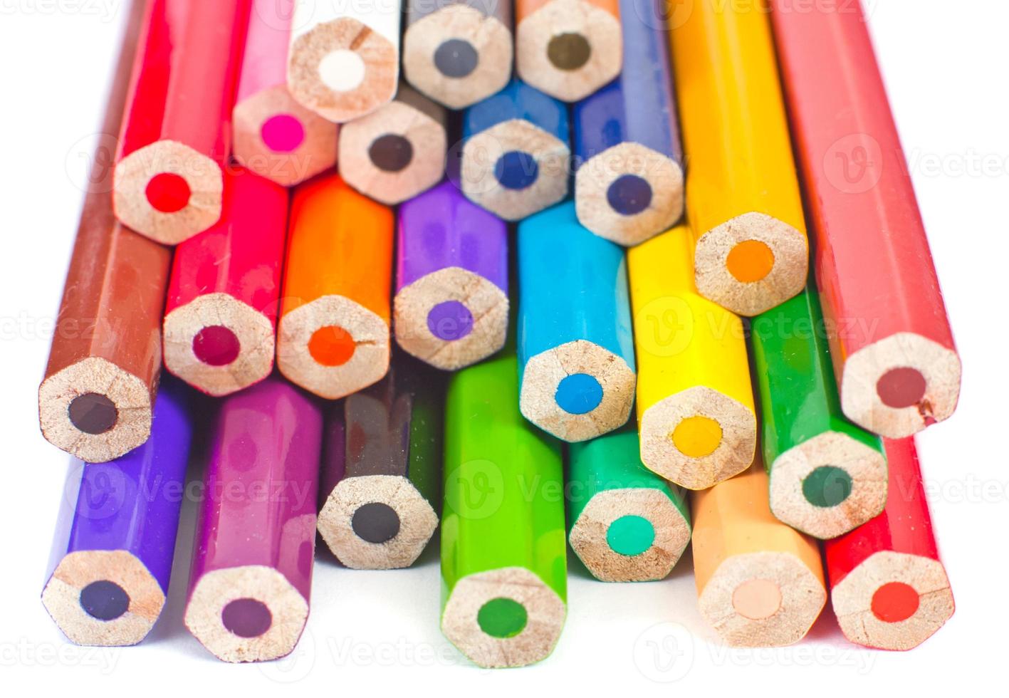 Colour pencils close-up photo