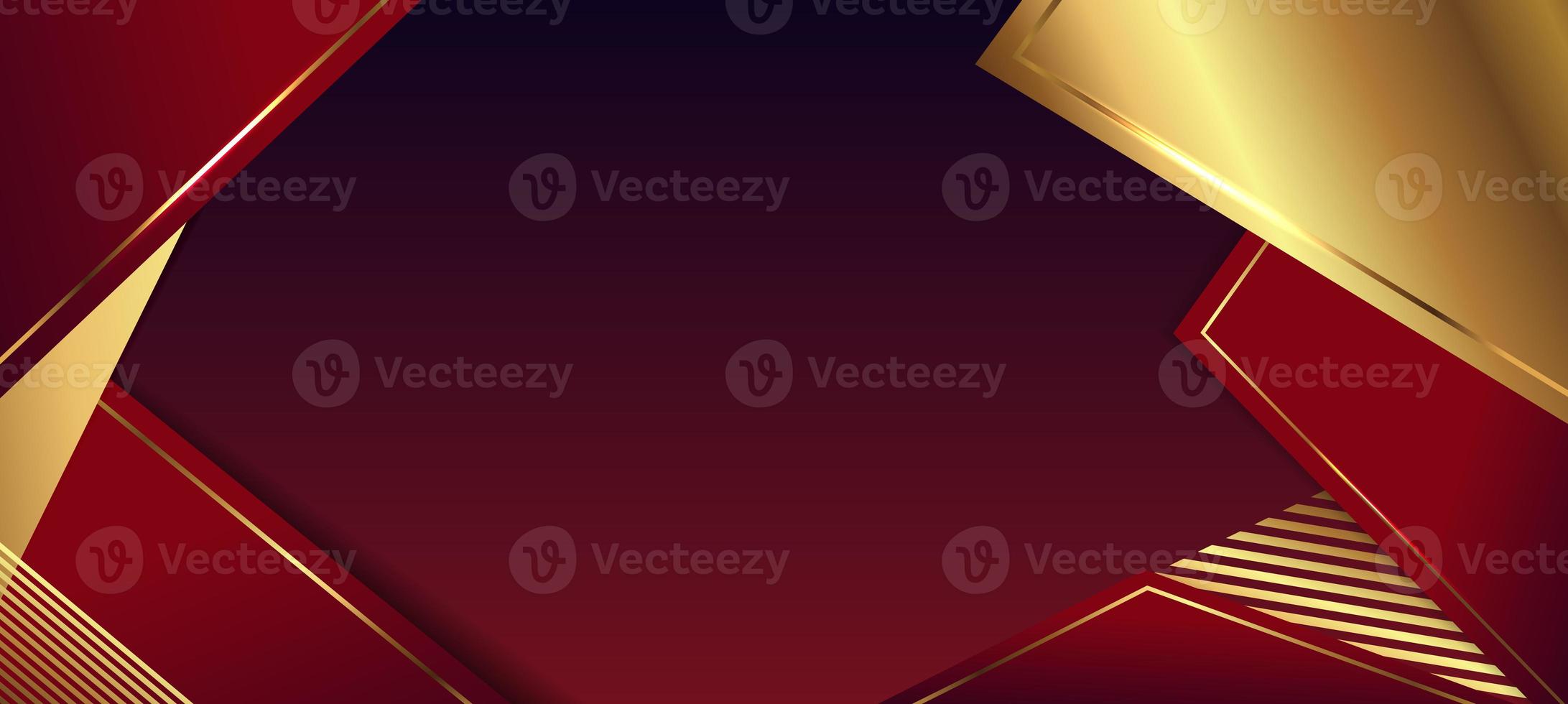 Abstract luxury gold red background with golden lines . Luxury and elegant design. photo