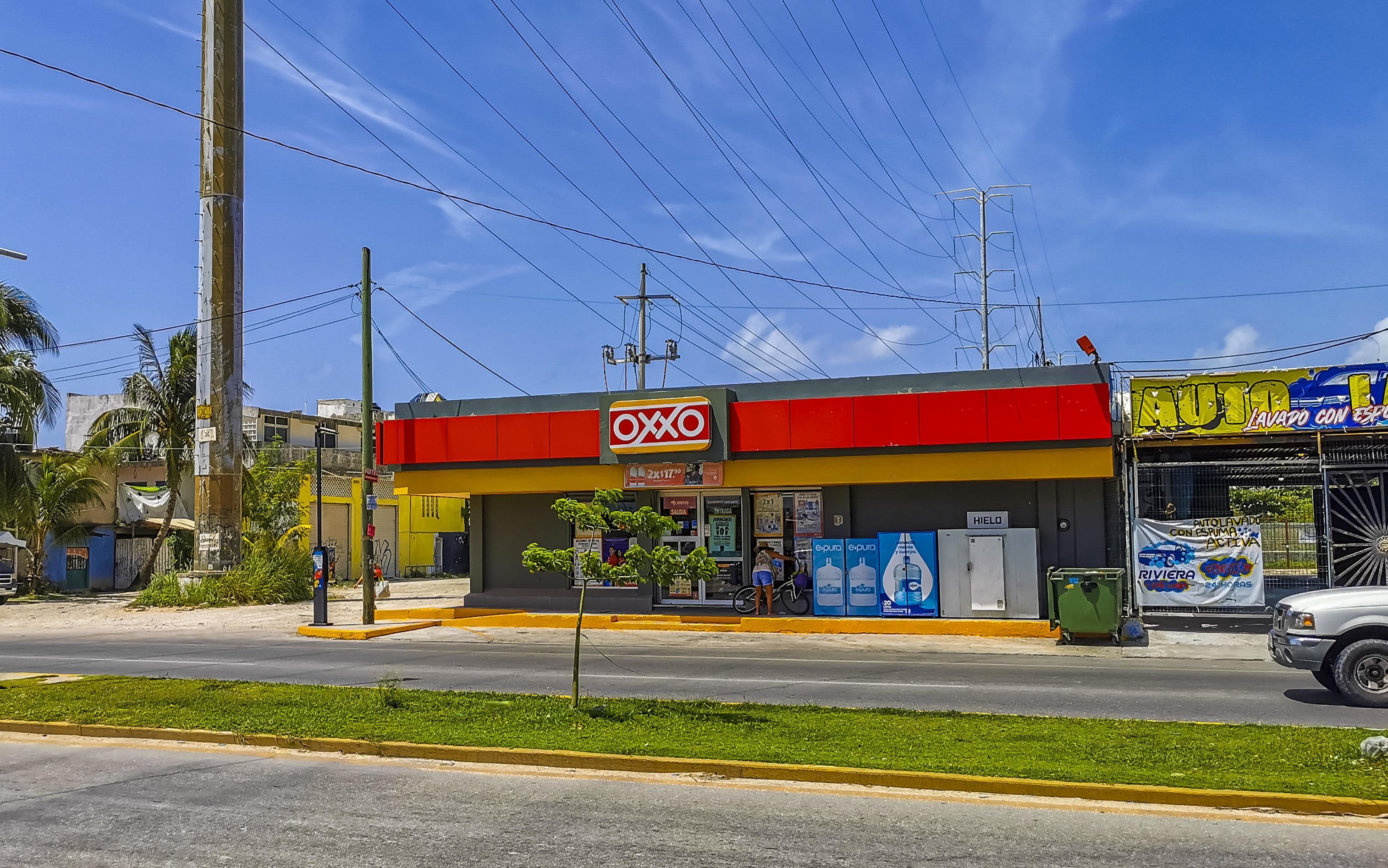Playa del Carmen Quintana Roo Mexico 2021 Oxxo supermarket shop store