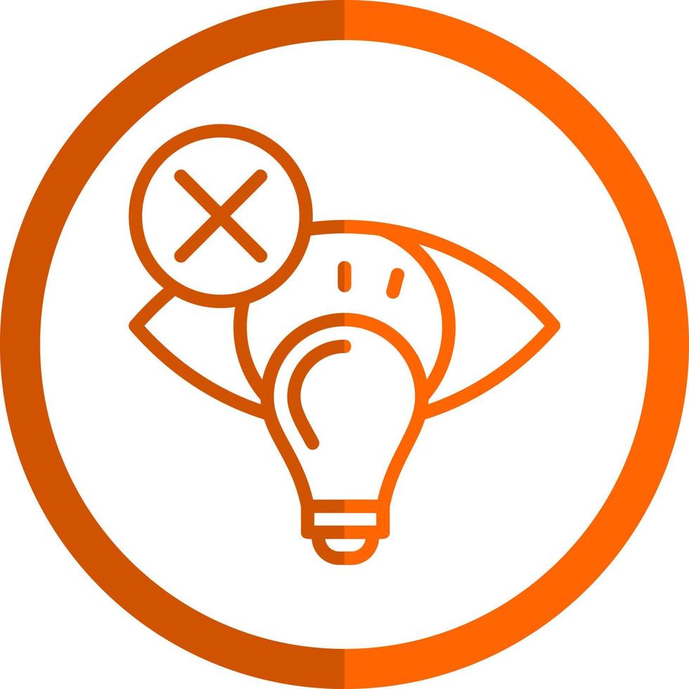 Photophobia Vector Icon Design